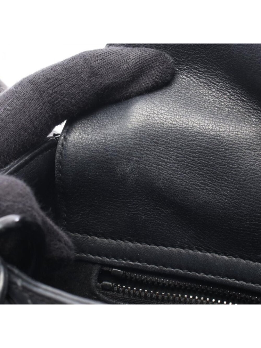 Dior Handbag Lady Mini 2-Way Black Leather Cannage Tote - Picture 5 of 11